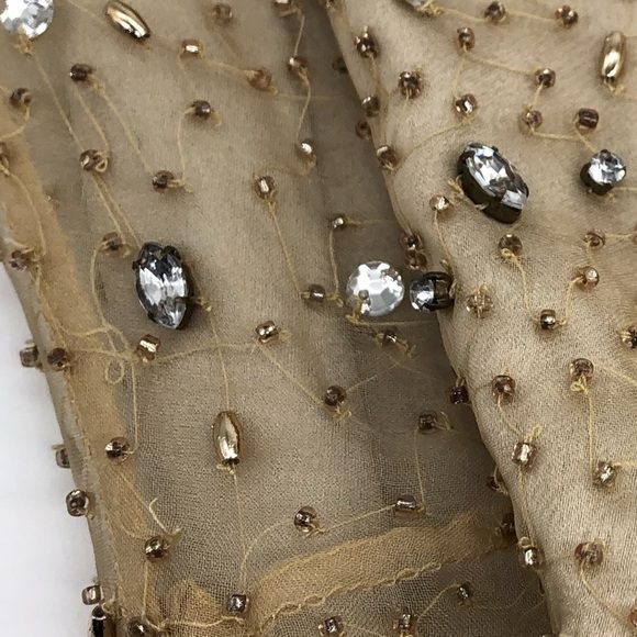 Elie Tahiri/NWT MARITZA dress. Sleeveless Midi in Neutral Tones Size US 6 - Picture 14 of 16